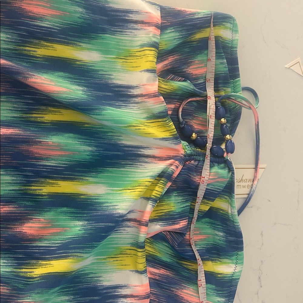 Shoshanna Multicolor Stripe Bandeau One-Piece Swimsuit - Picture 7 of 7